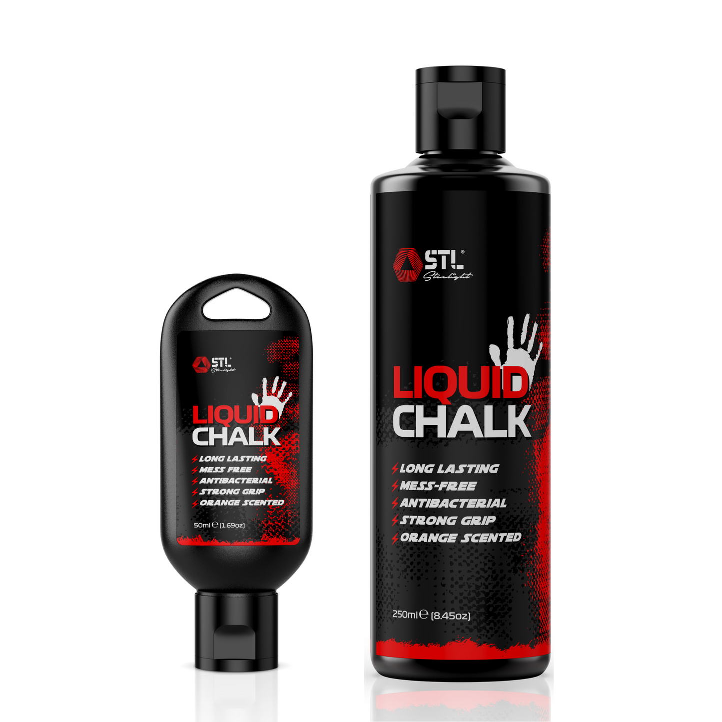 Steelight Liquid Chalk – Weightlifting, Gym, Rock Climbing, Body Bouldering, Gymnastics, Pole Grip, Strong Grip Chalk Climbing Chalk for Dry Hands (50ml+250ml)